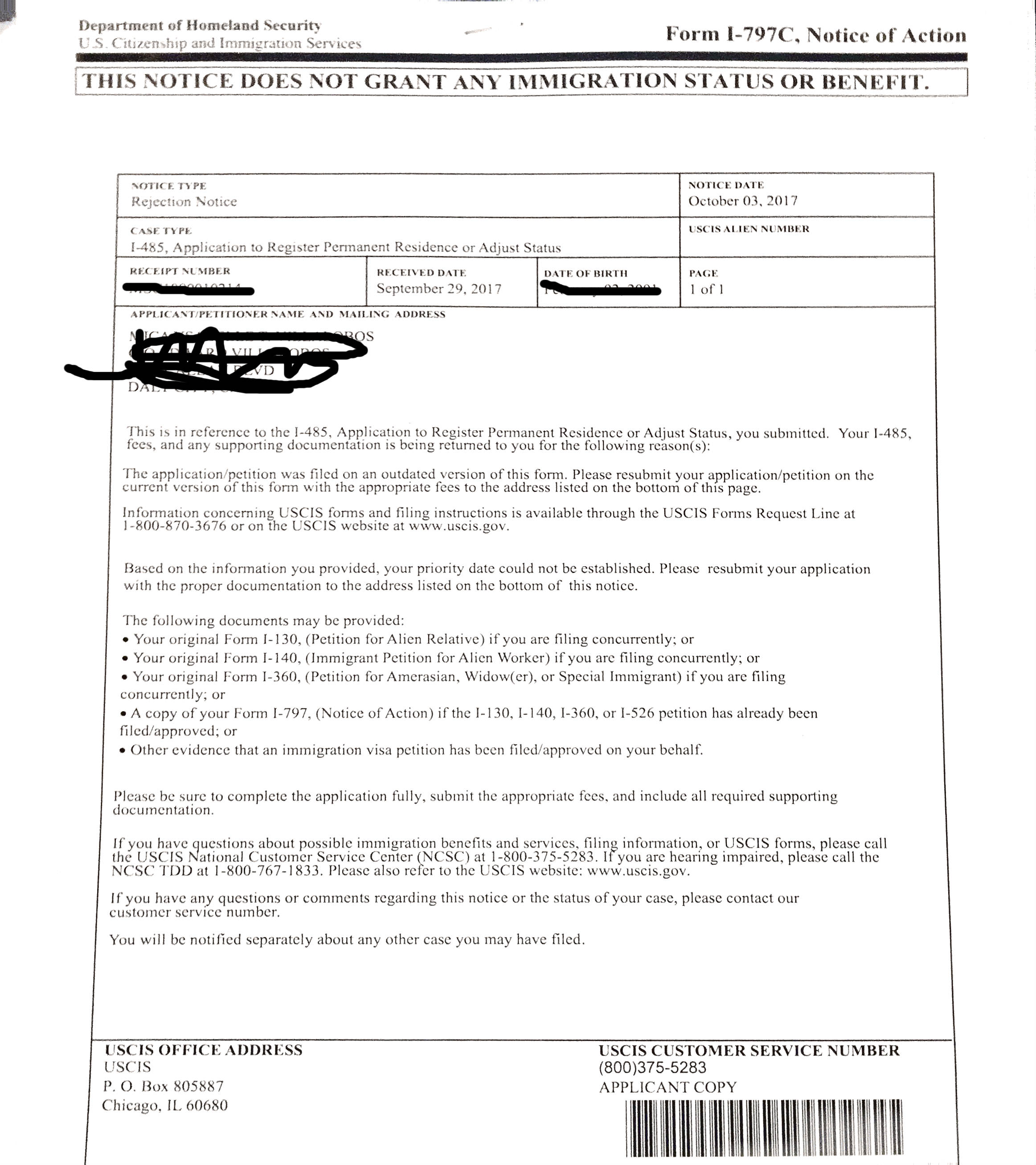 k2 visa aos rejected a few questions adjustment of status green card application form i 485