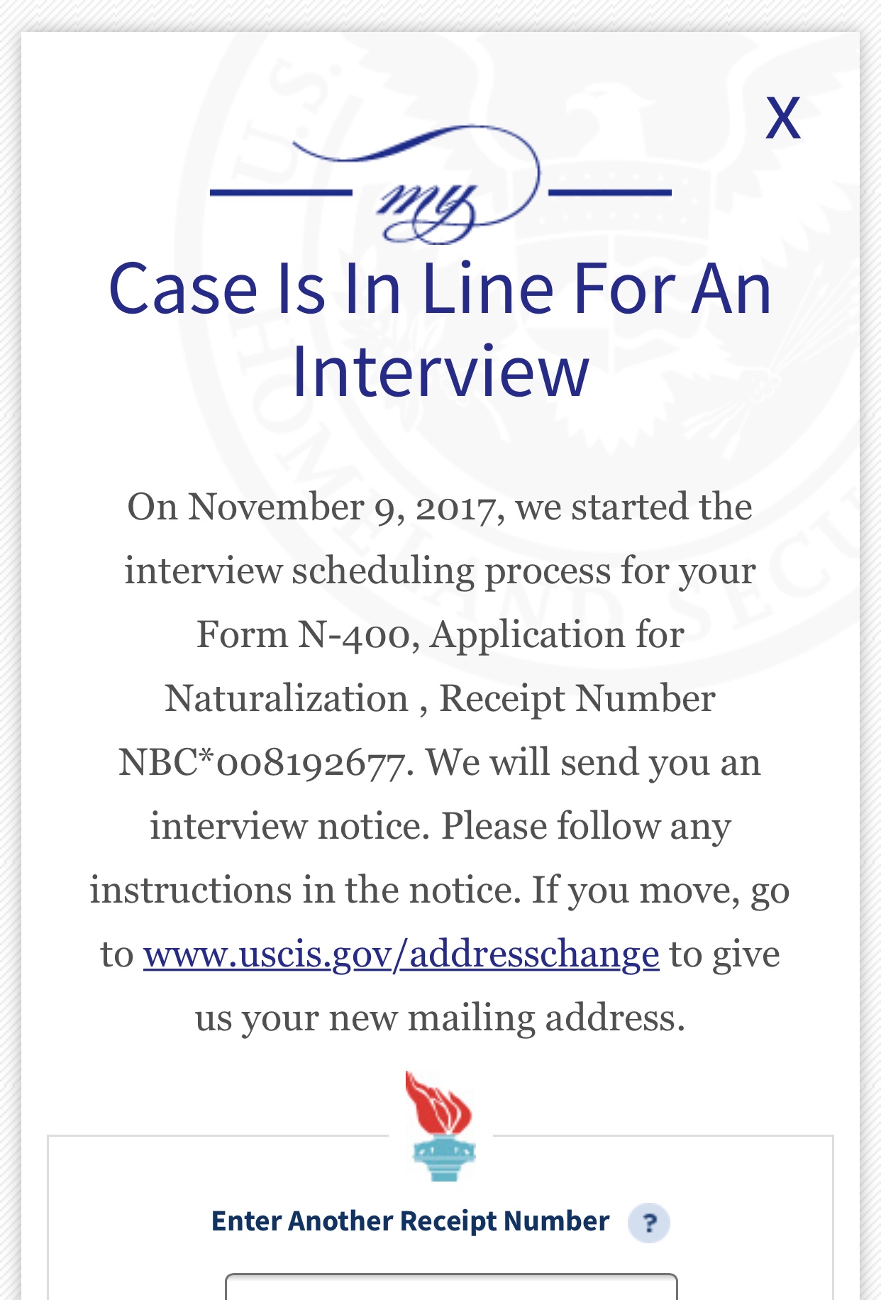 n 400 october 2017 filers page 20 us citizenship case filing and we started the interview scheduling process for your form n 400
