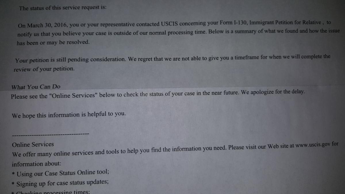 ALL Potomac I130 Filers (New Center) [merged threads] USCIS Service