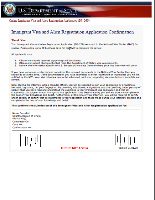 how to fill ds 260 form