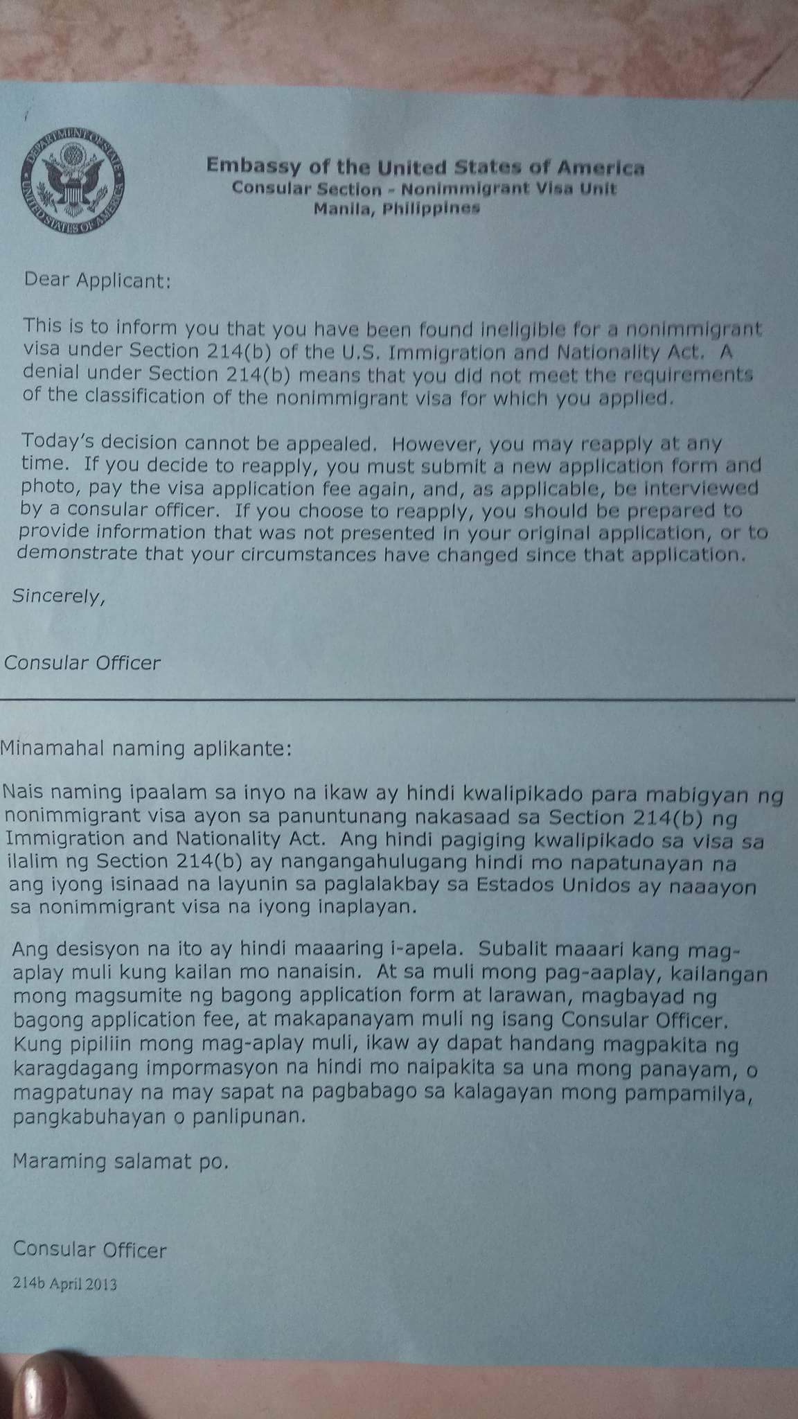 VisaJourney - Tourist Visas - Denied