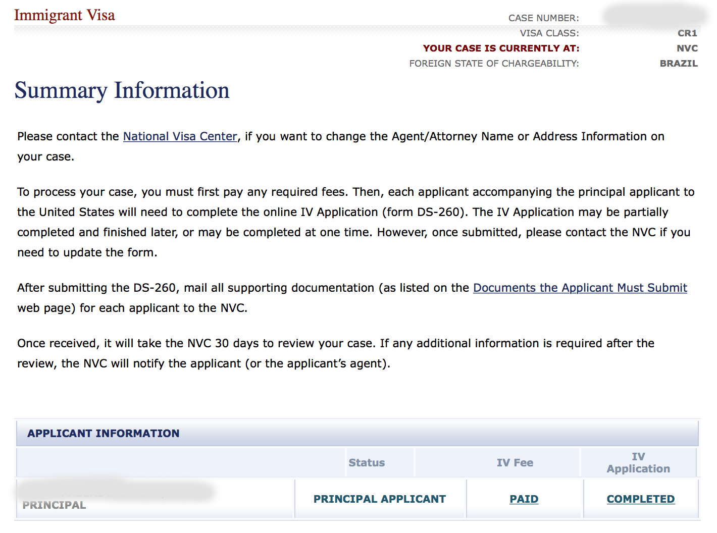 Email Processing for NVC National Visa Center (Dept of State