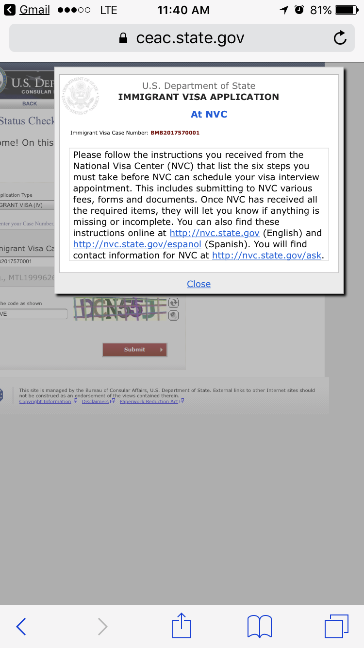 CEAC status tracker says 'at NVC' even after 12 days of case complete