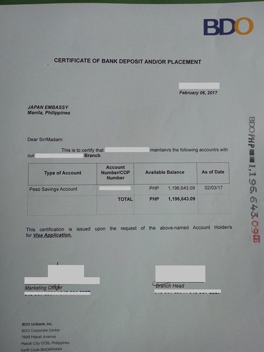 Bank Balance Certificate Prntbl concejomunicipaldechinu gov co