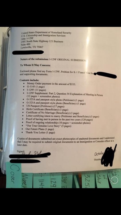 i129f Packet Assembly by Binder OK? - Page 2 - K-1 Fiance(e) Visa Process &  Procedures - VisaJourney