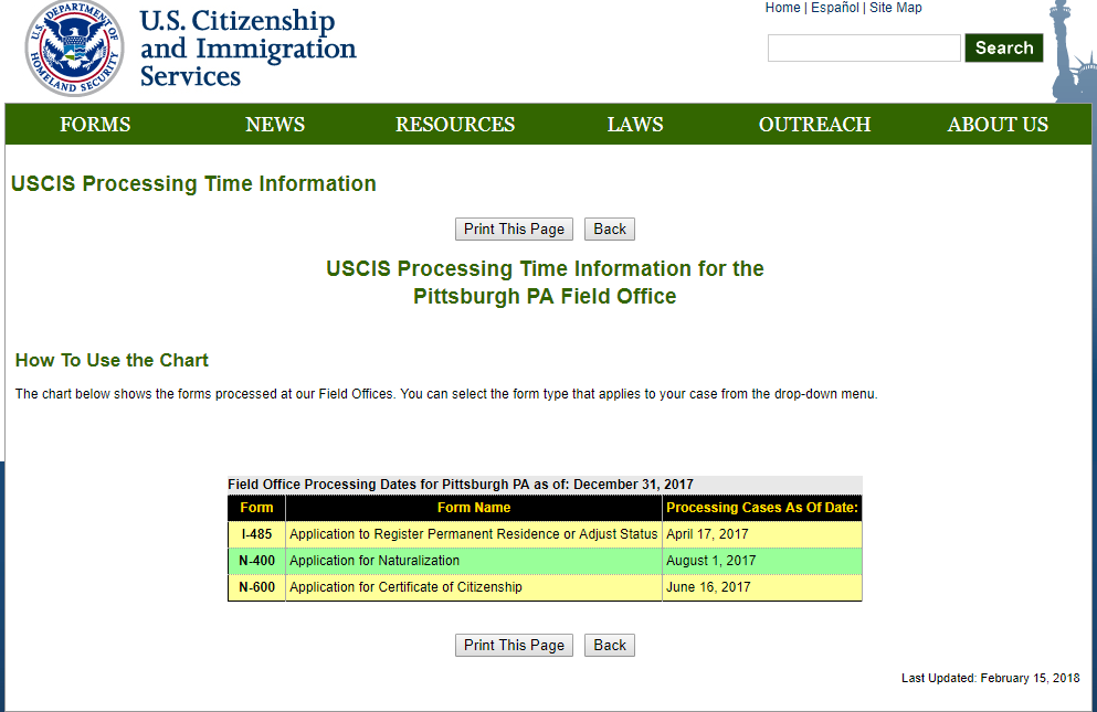 Processing time for N600 US Citizenship Case Filing and Progress