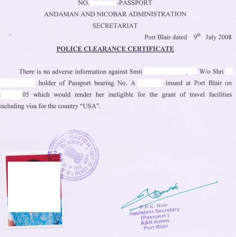Police Certificate 2 Police Certificates VisaJourney