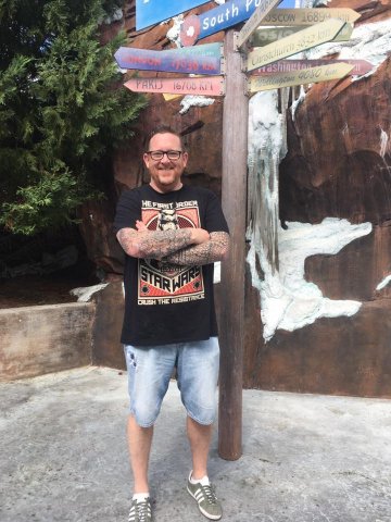 Tim at SeaWorld