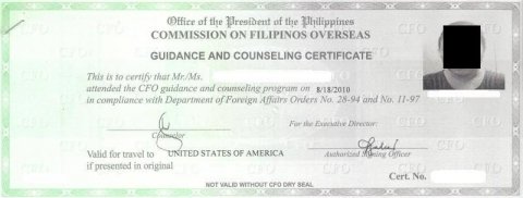 Philippines CFO Green Copy Sample