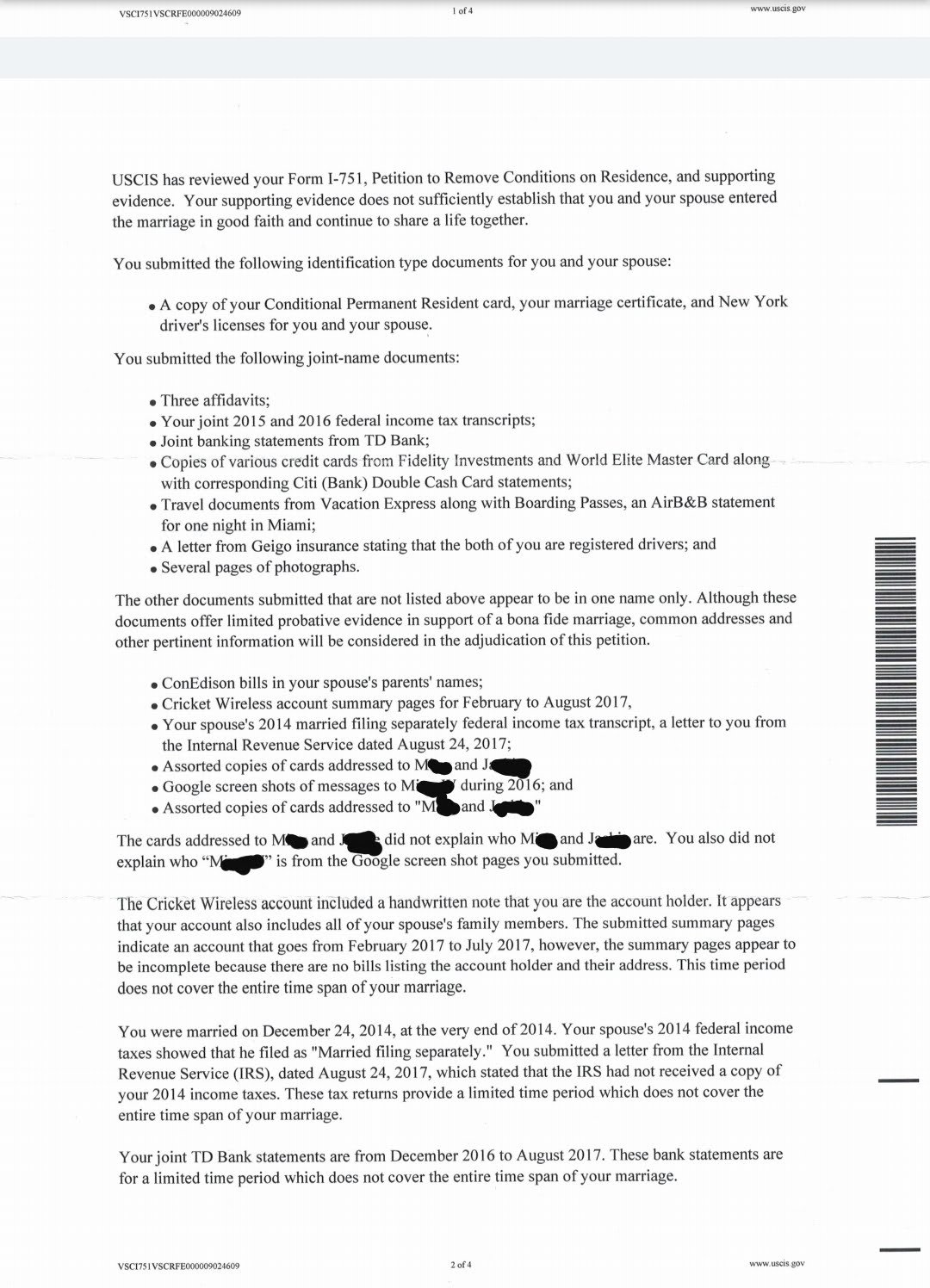 uscis cover letter sample for i 751