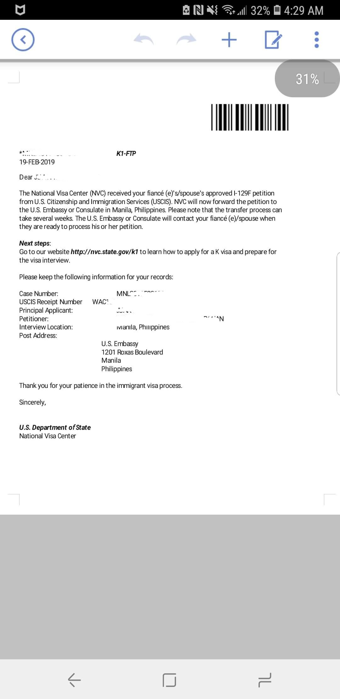 Nvc interview letter sled infoupdate