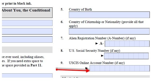 uscis online account number how to find
