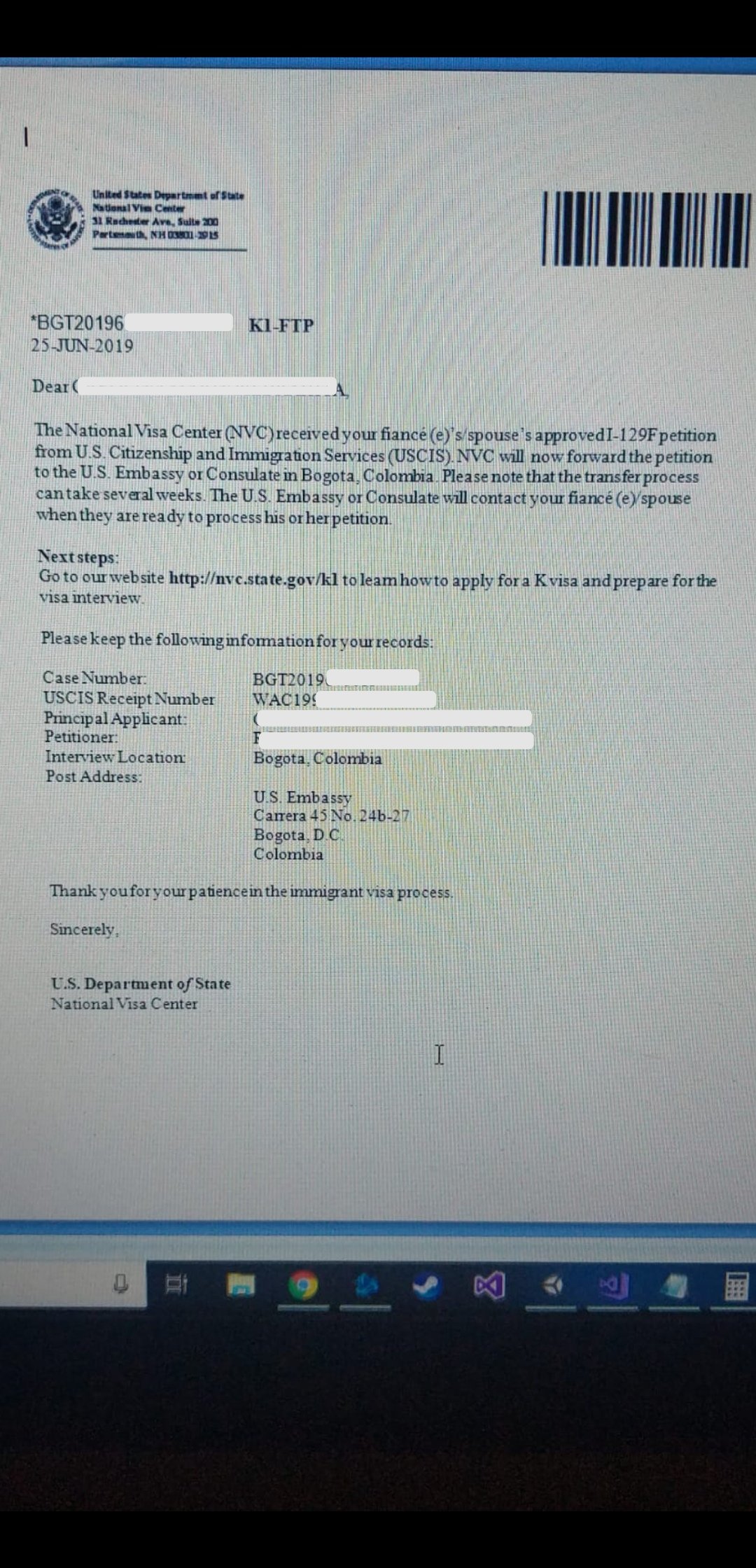 This Is NVC Left Or Received K 1 Fiance e Visa Process Procedures this-is-nvc-left-or-received-k-1-fiance-e-visa-process-procedures