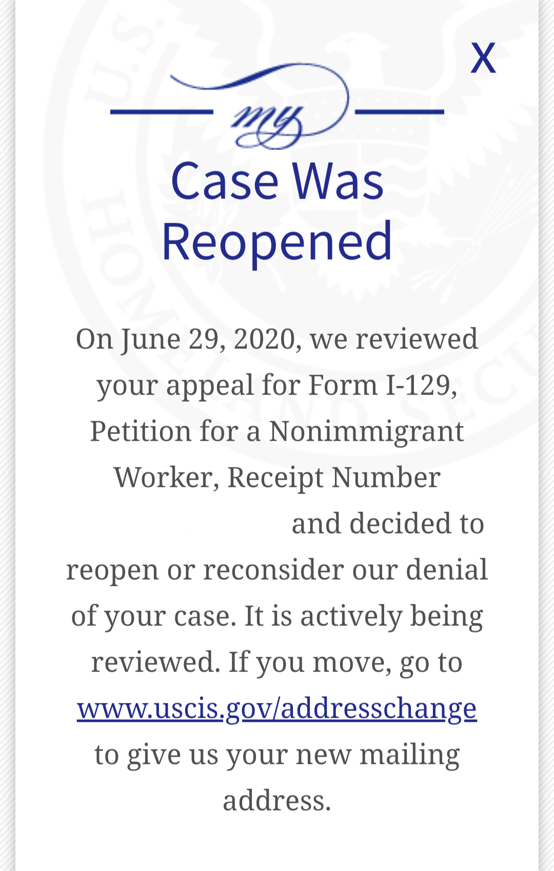 Case Was Relocated From Administrative Appeals Office To Uscis Orginating Office Work Visas Visajourney