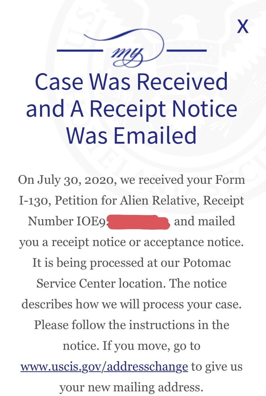 Uscis case status