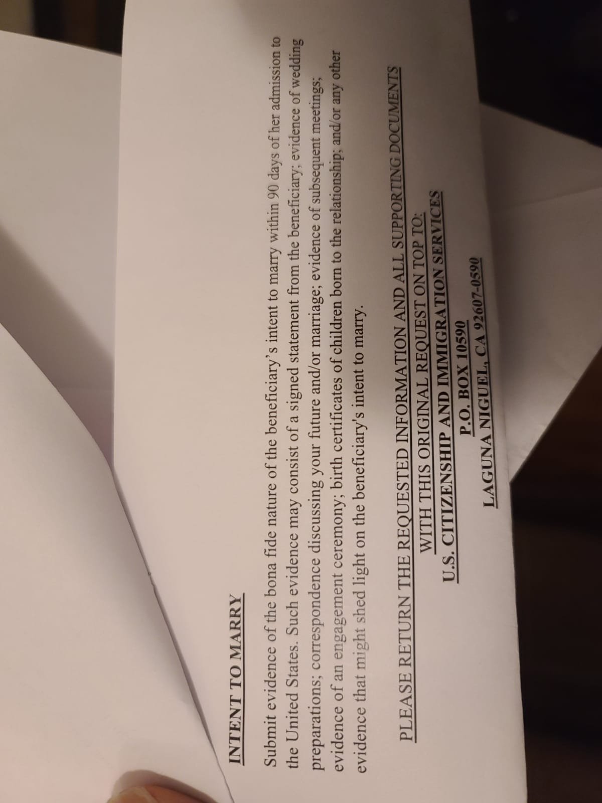 Intent to marry - K-1 Fiance(e) Visa Process & Procedures - VisaJourney