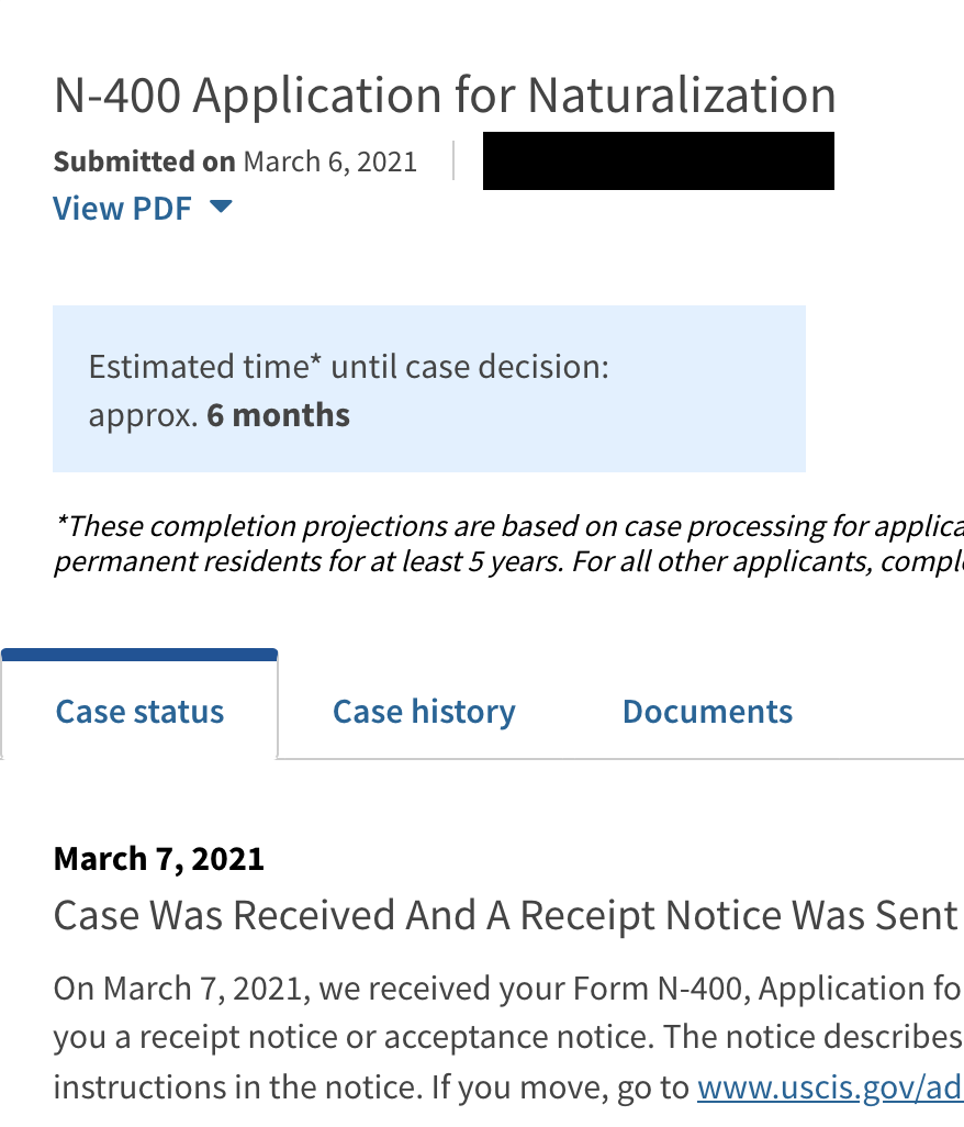N400 March 2021 Filers Page 2 US Citizenship Case Filing and